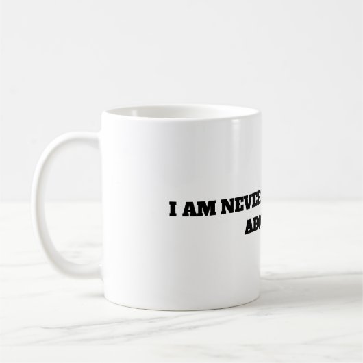 Koffie-Mok Ik denk nooit aan je kont Koffiemok (Links)