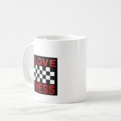 Koffie Mok: Ik hou van schaken Koffiemok (Voorkant links)