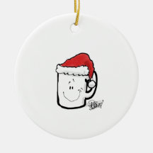 Koffie Mok in Santa Hat Kaart