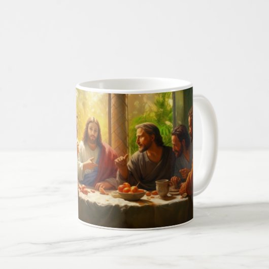 Koffie Mok Jesus Laatste Avondmaal (Voorkant rechts)
