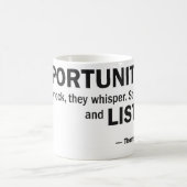 Koffie-mok - 'Kansen kloppen niet...' Koffiemok (Center)