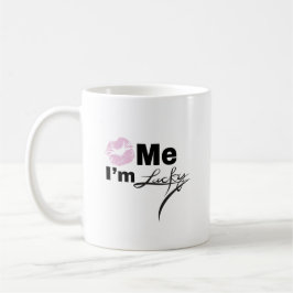 Koffie Mok: Kiss Me I'm Lucky Koffiemok