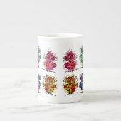 Koffie mok (kleurrijke grillige vogels 01) (Voorkant)