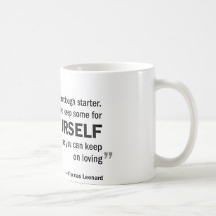 Koffie-mok - 'Liefde is als brondeeg startster...' Koffiemok
