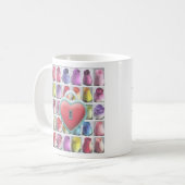 Koffie-Mok - Liefde Mok Lockhart-rozen en gedicht (Voorkant links)