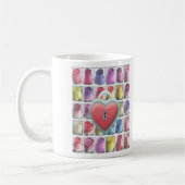 Koffie-Mok - Liefde Mok Lockhart-rozen en gedicht (Links)