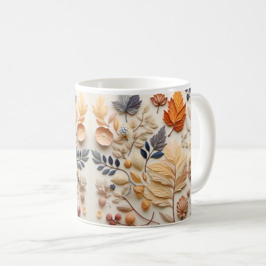 Koffie Mok met 3D Herfst Sublimatie Design (Voorkant rechts)
