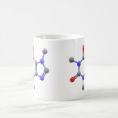 Koffie-Mok met 3D-moleculaire structuur van cafeïn Koffiemok (Center)