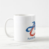 Koffie-mok met AAS-logo Koffiemok (Links)