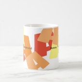 Koffie Mok met Big Color Initialen (Center)