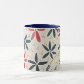 Koffie-mok met bloemontwerp mok (Midden)