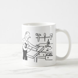 Koffie-Mok met carpenter-illustratie Koffiemok