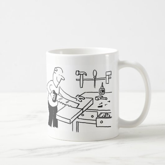Koffie-Mok met carpenter-illustratie Koffiemok (Rechts)