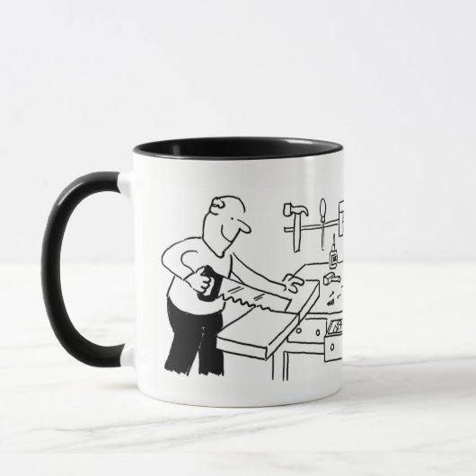 Koffie-Mok met carpenter-illustratie Mok (Links)