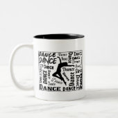 Koffie mok met Dance design erop. Je zult het leuk (Links)