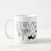 Koffie-Mok met Data Entry Word Processing Koffiemok (Links)