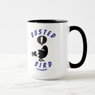 Koffie mok met de Busted Bird logo