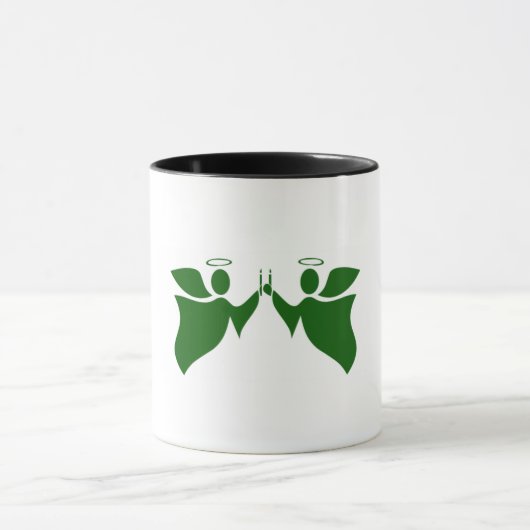 Koffie-mok met engelen mok (Midden)
