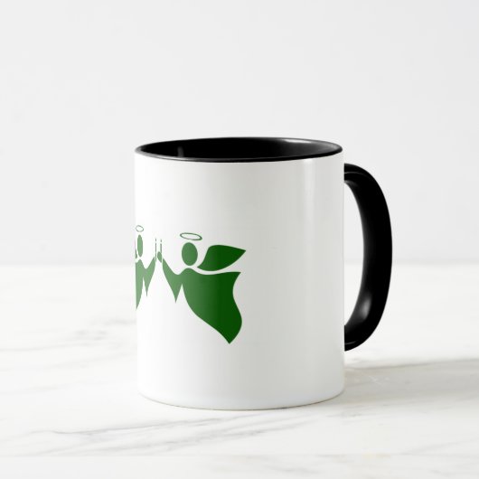 Koffie-mok met engelen mok (Voorkant rechts)