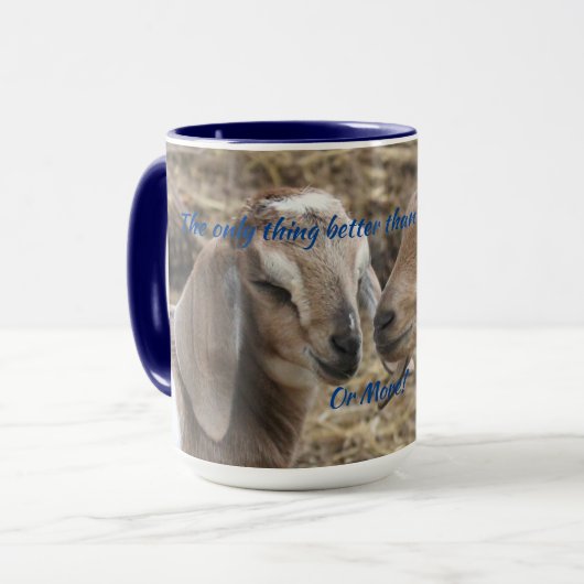 Koffie-Mok met geitenkind Mok (Voorkant links)