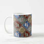 Koffie Mok met Gingko leaf Design (Links)