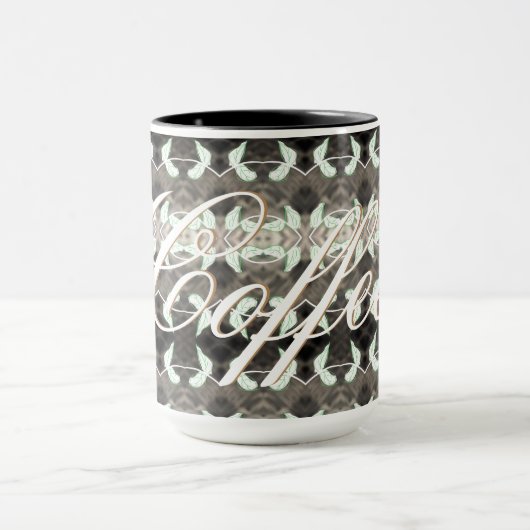 Koffie Mok met gouden tekst (Midden)