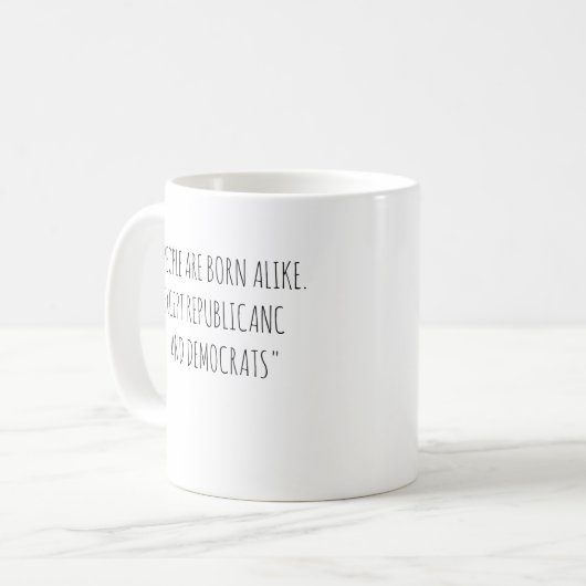 Koffie mok met grappige quote (Voorkant links)