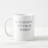 Koffie mok met grappige quote (Links)