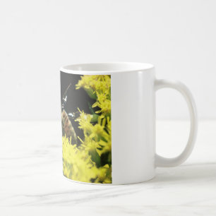 Koffie-mok met honingbijen & geschrift. koffiemok