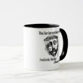 Koffie-Mok met hoofd Christus Mok (Voorkant rechts)