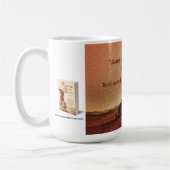 koffie - mok met inspirerend citaat over kunst (Links)