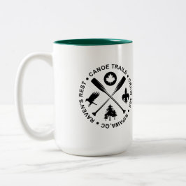 Koffie mok met Kano Trails Crossed Paddles