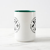 Koffie mok met Kano Trails Crossed Paddles (Center)