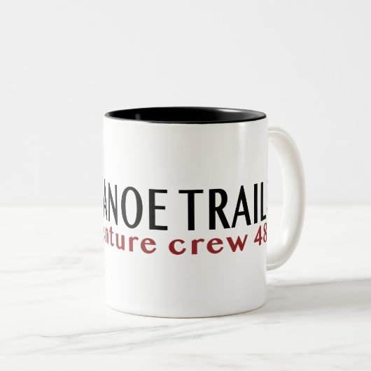 Koffie Mok met Kano Trails Maple Leaf header (Voorkant rechts)