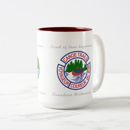 Koffie Mok met Kano Trails Training Patches (Voorkant rechts)