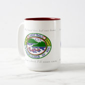 Koffie Mok met Kano Trails Training Patches (Voorkant links)