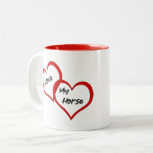 Koffie Mok met Love My Horse Design (Voorkant links)