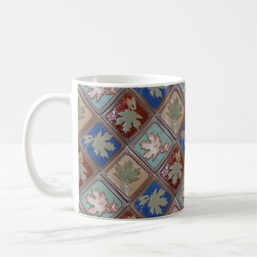 Koffie Mok met Maple leaf Design (Links)