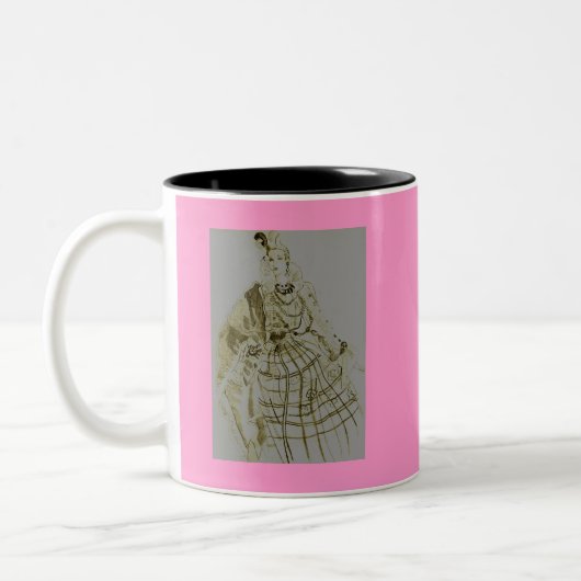 Koffie Mok met modieuze Lady Design (Links)