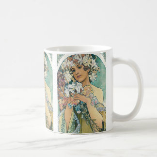 Koffie mok met Mucha design