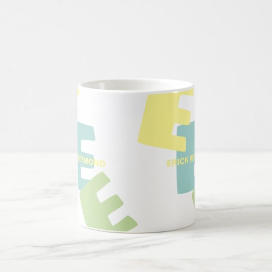 Koffie Mok met Naam & Over-sized Initialen (Center)