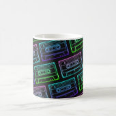 Koffie Mok met Neon Multicolor Cassettepatroon (Center)