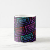 Koffie Mok met Neon Multicolor Cassettepatroon (Center)