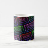 Koffie Mok met Neon Multicolor Cassettepatroon (Center)