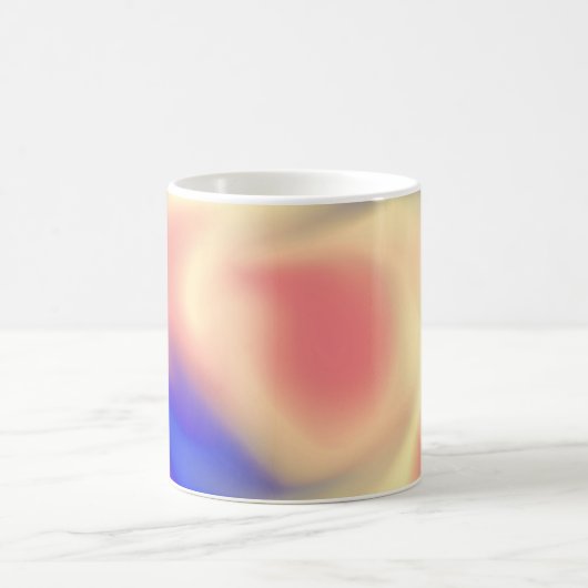 Koffie-mok met perzikkleurig, geel en blauw koffiemok (Center)