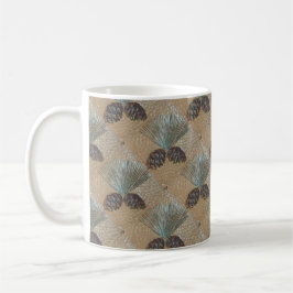 Koffie Mok met Pinecone Design