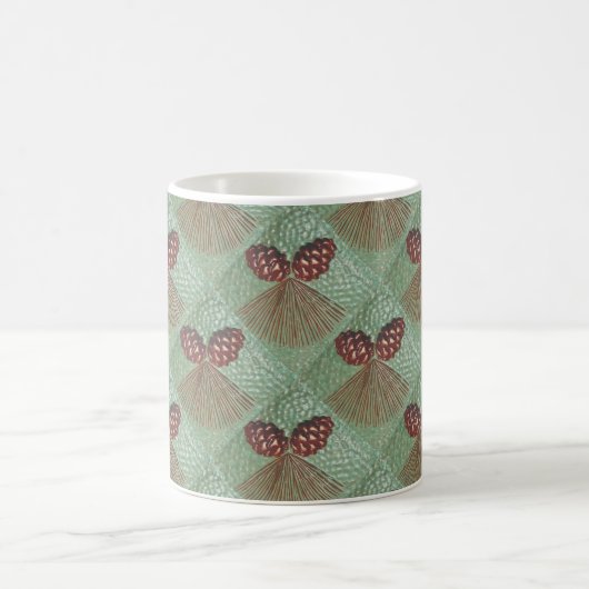 Koffie Mok met Pinecone Design (Center)