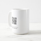 Koffie Mok met QR code (Voorkant links)