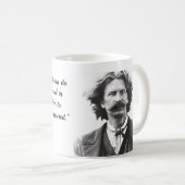 Koffie mok met quote over boosheid door Mark Twain (Voorkant rechts)