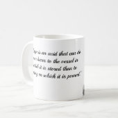 Koffie mok met quote over boosheid door Mark Twain (Voorkant links)